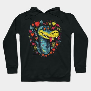 Alligator Valentine Day Hoodie